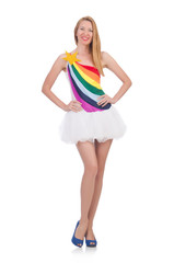 Young woman in fashion concept