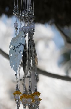 Write on Silver Bodhi for pray, traditional