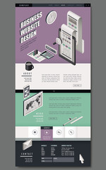 business one page website design