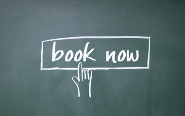 finger click book now symbol