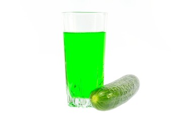 Cucumber juice and vegetable