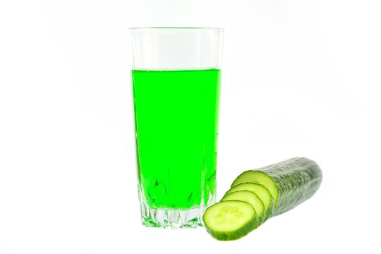 Cucumber juice and vegetable