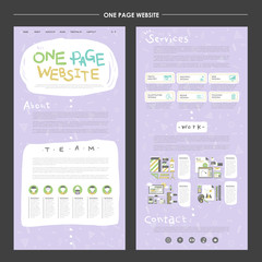 lovable one page website design template