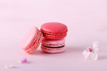 pink macarons