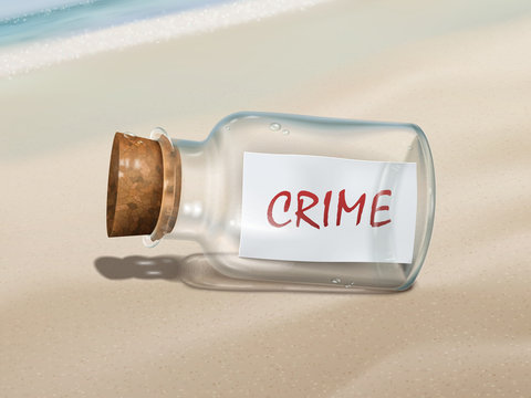 crime message in a bottle
