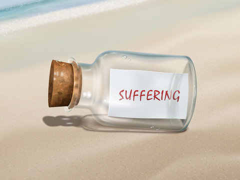 suffering message in a bottle