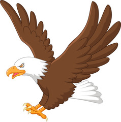 Fototapeta premium Kreskówka latający orzeł