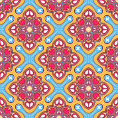 orange flowers and pink  hearts