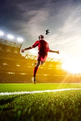 Rolgordijnen Soccer player in action © 103tnn