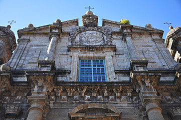 Fototapeta na wymiar Pontevedra, Galicia, iglesia de San Bartolomé, barroco