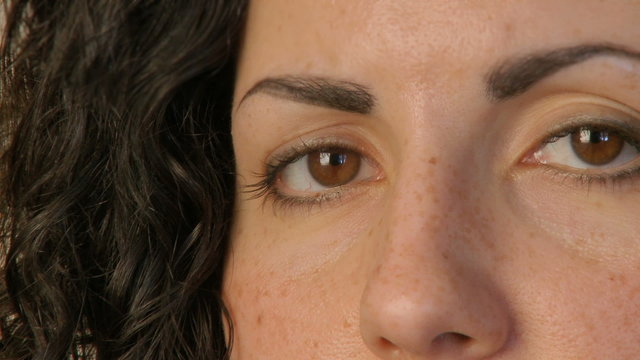 Close up shot of a female in her 30