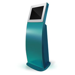 Interactive Information Kiosk Terminal Stand Touch Screen © Hotay