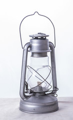 new kerosene lamp on a white background
