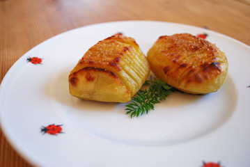Hasselback  potato