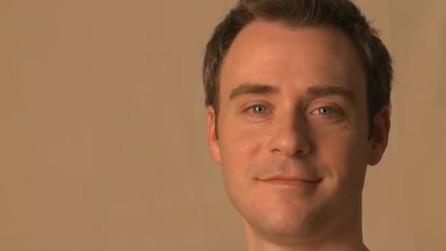 Close up shot of a male in his 30