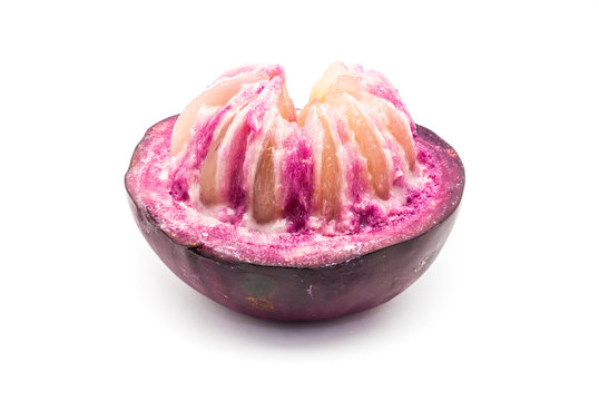 Star Apple, Chrysophyllum Cainito, Northern Thai Fruit, Isolated