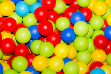 Holiday, children's party games room, a box filled with small