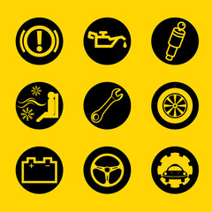 Car Garage Sign and Symbol