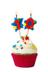 Number ten cupcake