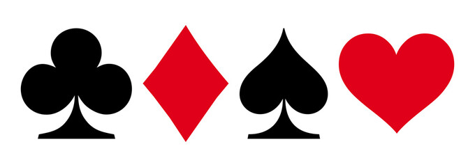 Poker Cards Symbols - obrazy, fototapety, plakaty