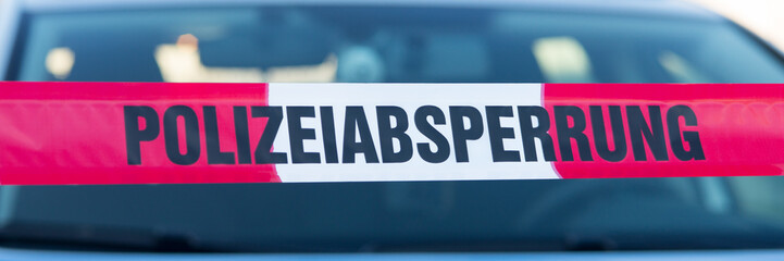 absperrung wegen unfall