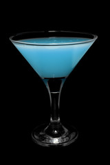 Cocktail blue curacao.