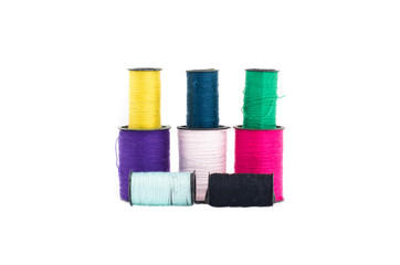 The colorful thread array in isolated style