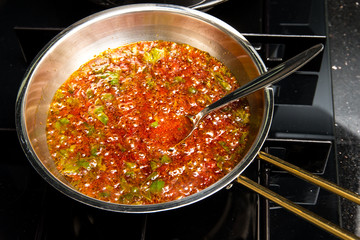 Türkische Buletten gefüllt