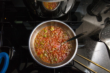 Türkische Buletten gefüllt