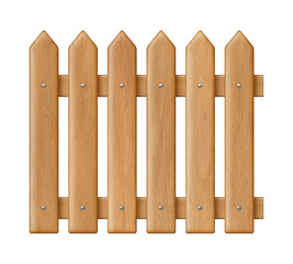 Fragment seamless wooden fence