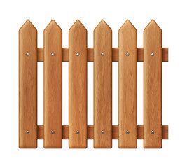 Fragment seamless wooden fence