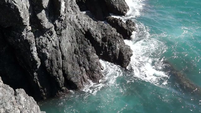 Scenes of the Italian coastal town Monterosso.