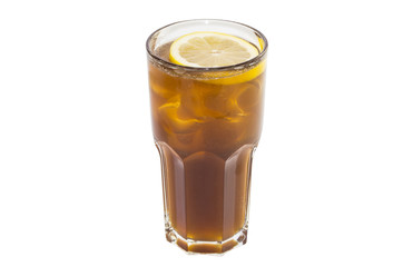 alcoholic cocktail in a glass glass on a white background