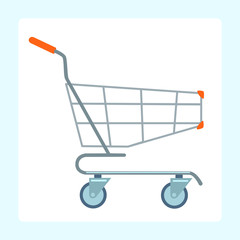 Grocery cart on wheels