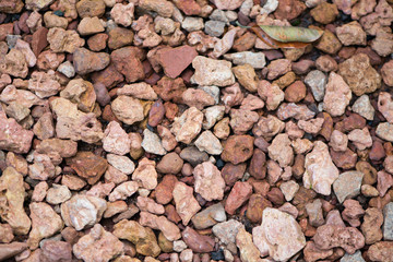 Wall made of various stones
