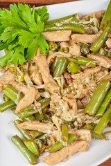 Green beans with chicken