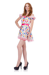 Fototapeta premium Young woman in fashion concept