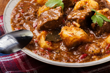 Beef stew with potatoes