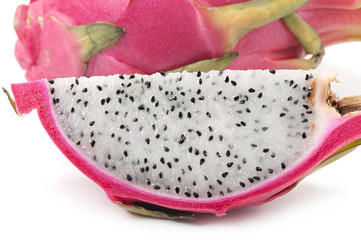 Dragon Fruit on white background