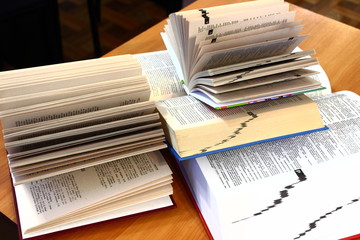 open book on the table