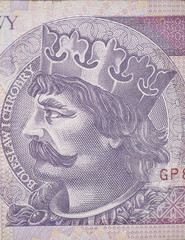 King of Poland, Boleslaw Chrobry on the 2O polish zloty bill
