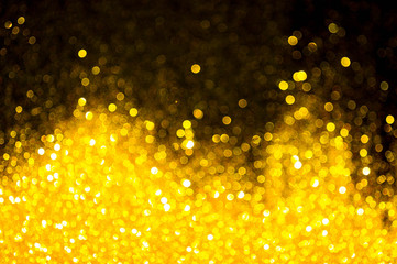 Bokeh gold colour abstract.