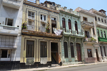 Fototapeta na wymiar Havana historic houses