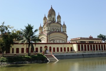 Fototapeta na wymiar Dakshineswar Kali Tempel in Kalkutta