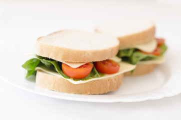 sandwiches on a plate