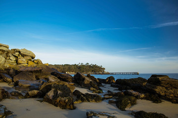 rochers sur la plage