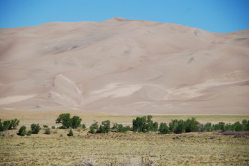 Star dune in Great Sand Dunes National Park, CO, USA