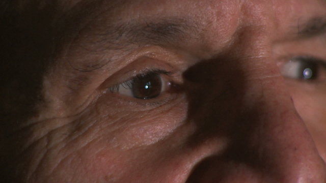 Close up shot of a male in his 60