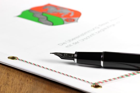 Urkunde eines Notars aus Nordrhein-Westfalen