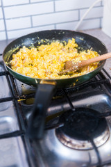scrambled eggs